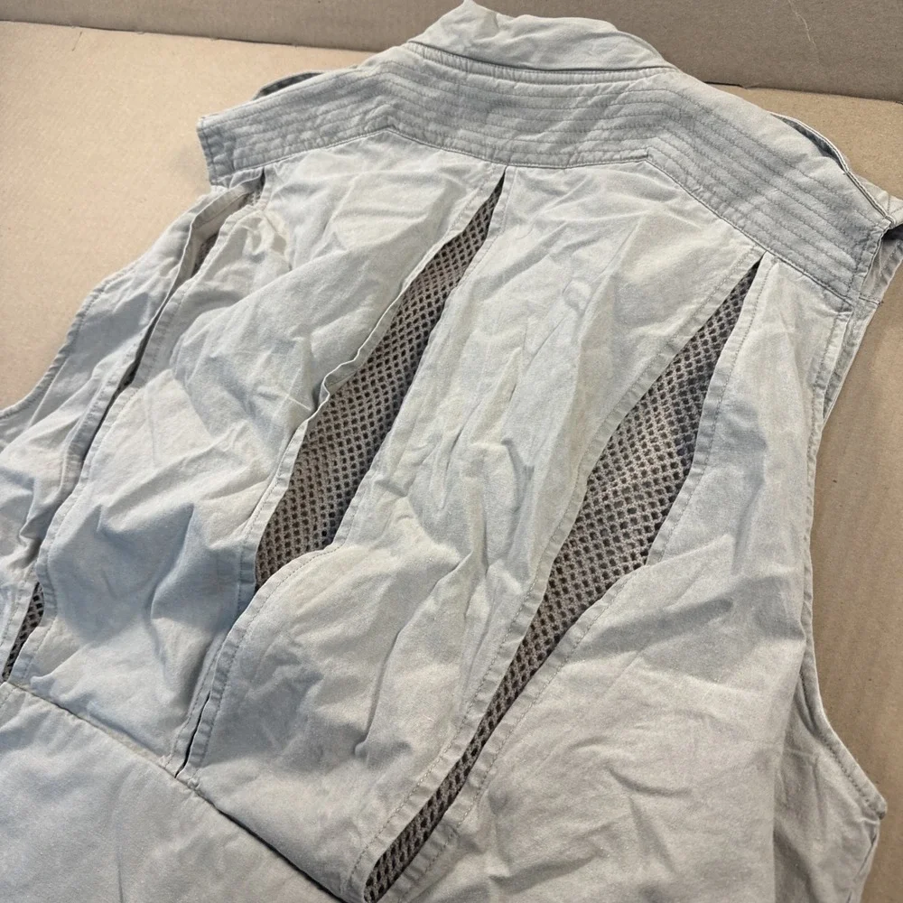 Banana Republic Vintage Utility Safari Hunting Fishing Khaki Vest Size Large‎